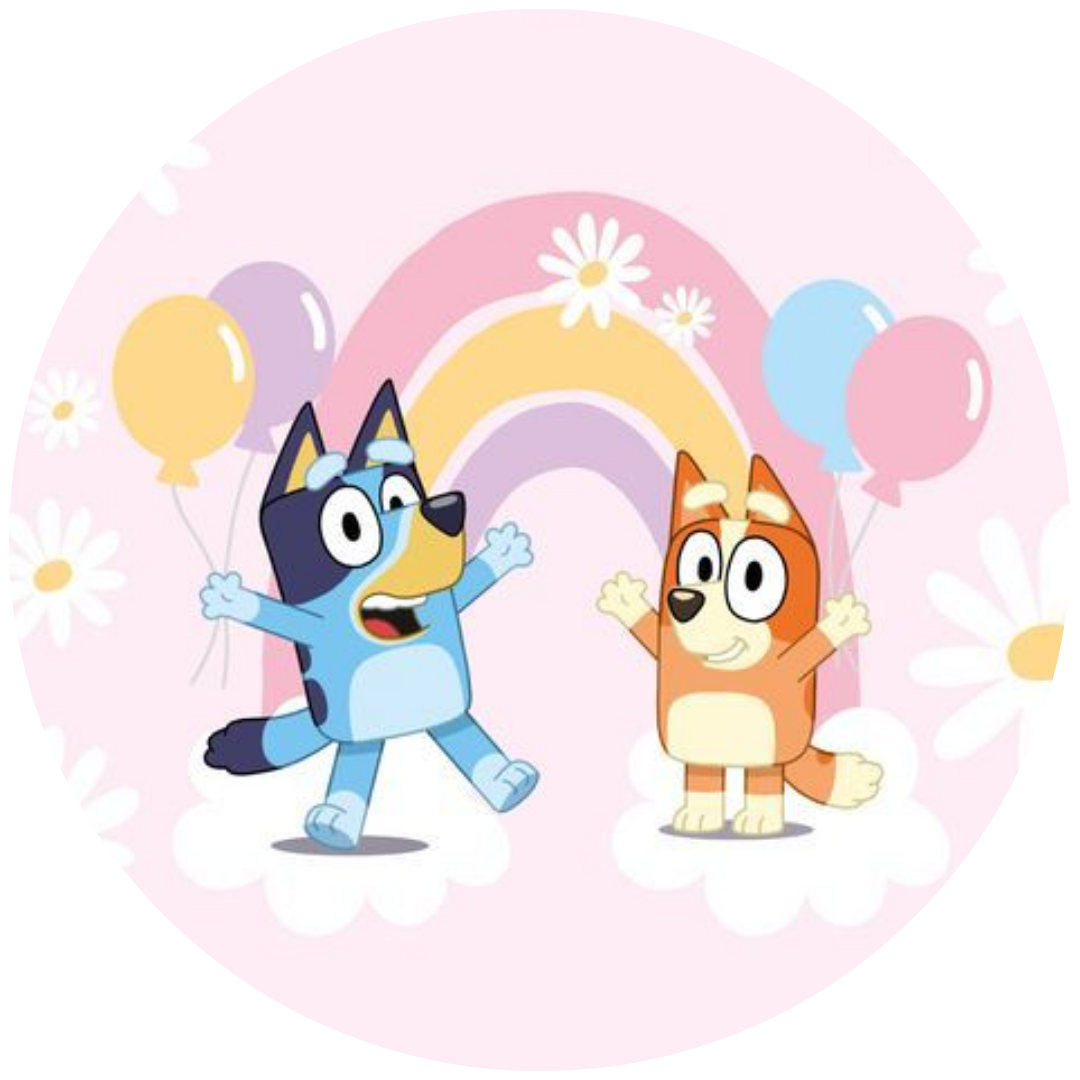 Bluey Oblea comestible ideal para decoracion de tartas