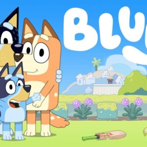 Oblea comestible Bluey, rectangular