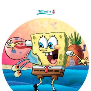 Obleas Comestibles Bob Esponja para Cumpleaños Divertidos