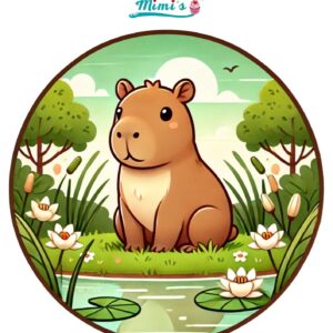 Oblea Personalizada Comestible Capibara