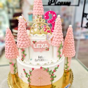 Tarta Cumpleaños Castillo Princesa Corona