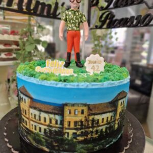 Tarta Cumpleaños Casa Montaña