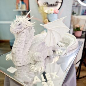 Tarta Dragón Blanco Samurai