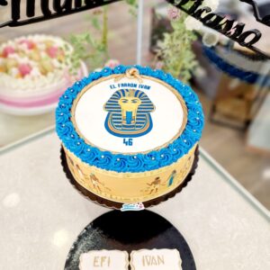 Tarta Cumpleaños Egipcio Faraón Pirámide