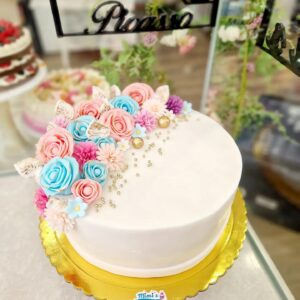 Tarta Boda Rosas Flores