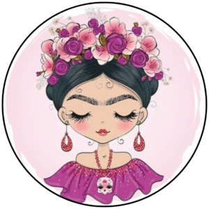 Obleas Comestibles Inspiradas en el Arte Mexicano para Decorar Tartas - Frida Kahlo