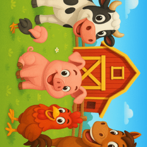 Oblea Comestible compatible con Granja de Zenon, animales de granja