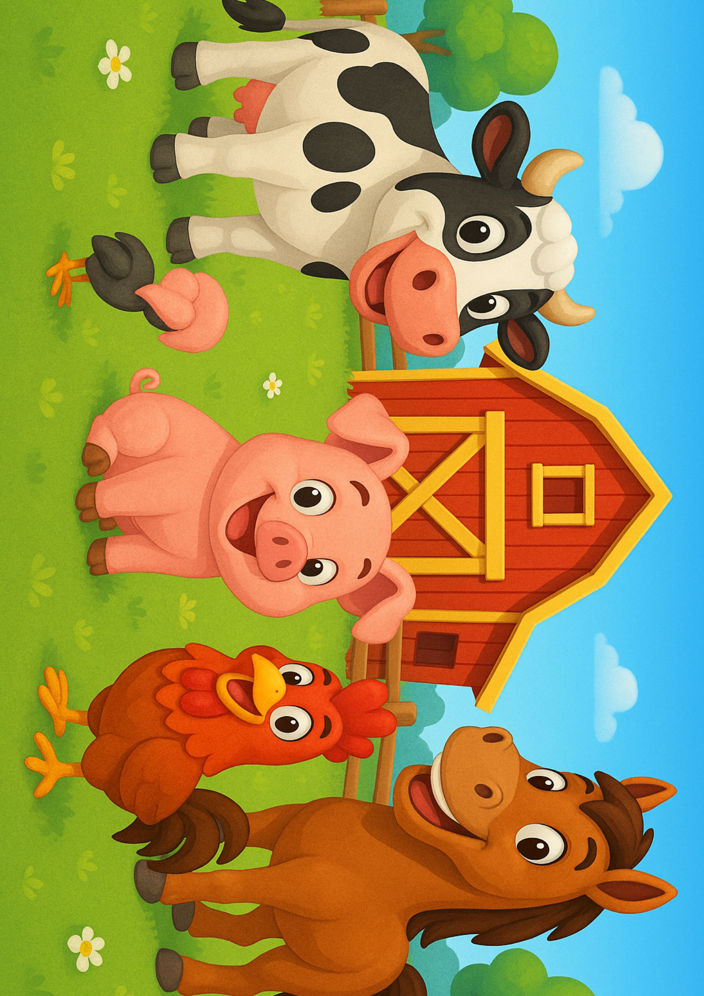 Oblea Comestible compatible con Granja de Zenon, animales de granja