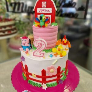 Tarta de Cumpleaños La Granja de Zenón: ¡Diversión Campestre para Pequeños Aventureros!