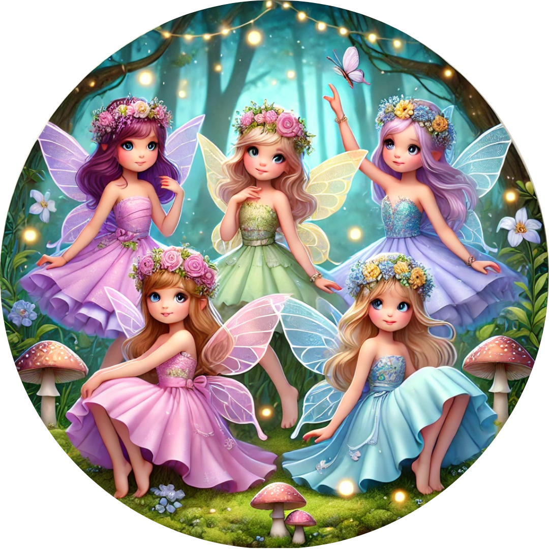 Oblea Comestible compatible con hadas Tinkerbel y amigas