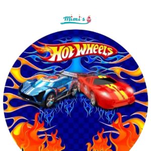 Obleas Comestibles Hot Wheels para Celebraciones Veloces