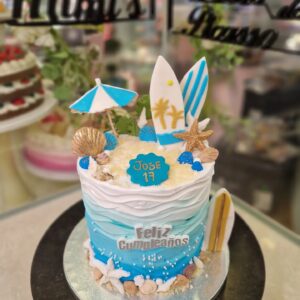 Tarta Cumpleaños Surf Mar