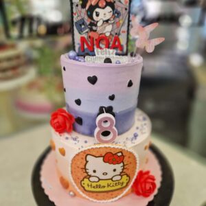 Tarta de Cumpleaños Kuromi: ¡Un Toque Rebelde y Dulce para tu Celebración!