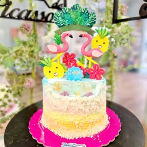 Tarta Cumpleaños Flamencos Oceano