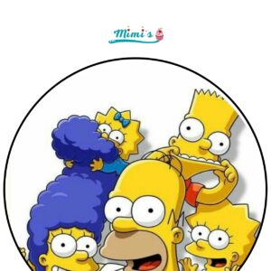 Oblea Comestible Los Simpson 20cm x 20cm
