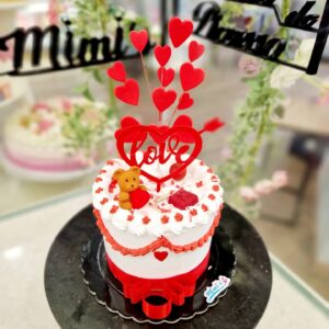 Tarta Cumpleaños Love Amor con Ositos y Corazones