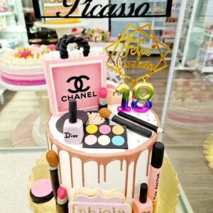 Tarta Cumpleaños Maquillaje Make Up Chanel Dior