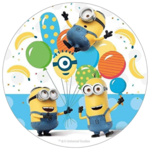 ¡Transforma tus tartas con nuestras obleas comestibles y el toque divertido de los Minions!