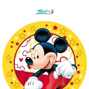Oblea comestible Mickey Mouse. Ideal para decorar tartas, 20 cm x 20cm…