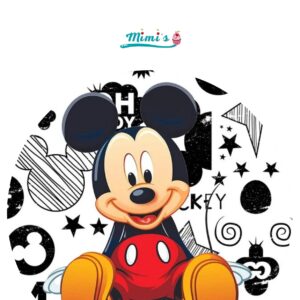 Mickey Mouse, oblea comestible. Impresión comestible ideal para decorar tartas. 20cm x 20cm…