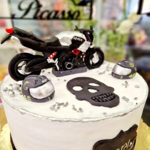 Tarta Cumpleaños Moto Motocicleta