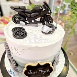 Tarta Cumpleaños Motocicleta Moto