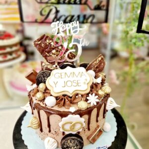 Tarta Cumpleaños Chocolate Ferrero Oreo Kit Kat