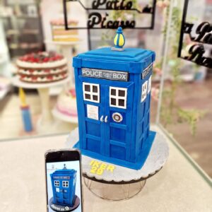 Tarta Cumpleaños Tardis Doctor Who