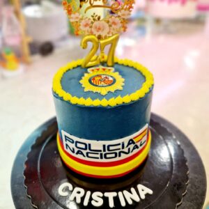 Tarta Cumpleaños Policia Nacional España