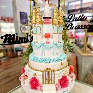 Tarta Cumpleaños Castillo Princesa Corona