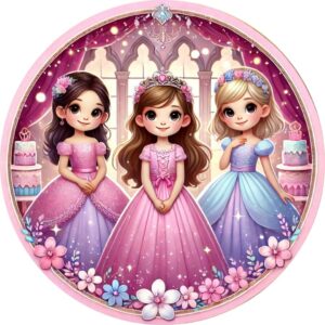 Oblea Comestible compatible con Princesas: Estilo en Obleas Comestibles