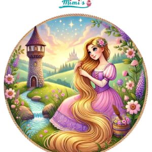 Oblea Personalizada similar a Rapunzel