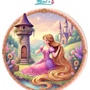 Oblea Personalizada similar a la Rapunzel, Rapunzel