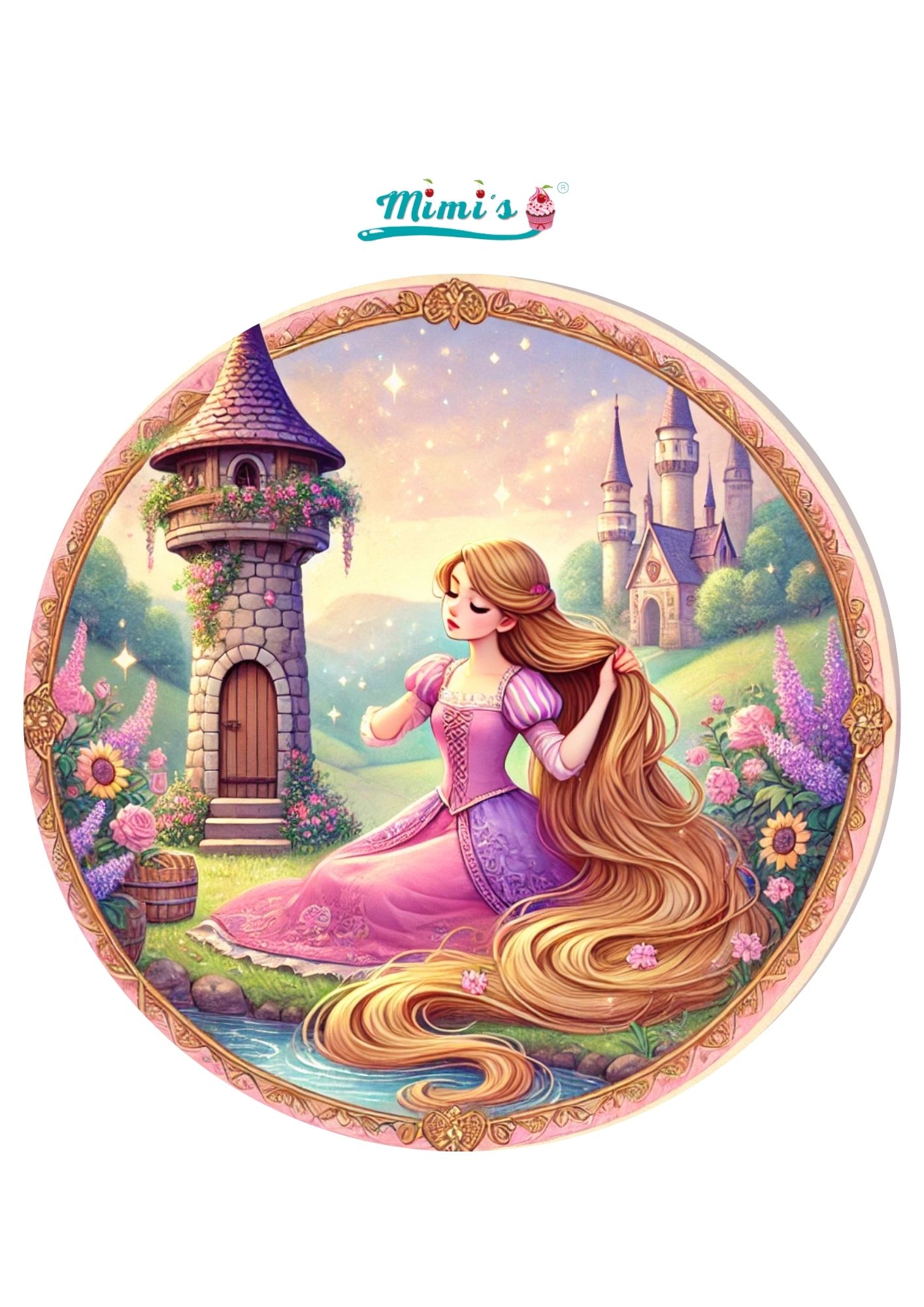 Oblea Personalizada similar a la Rapunzel, Rapunzel