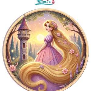 Oblea Personalizada Comestible similar a Rapunzel