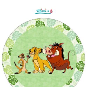 Aventuras en la Selva: Obleas Comestibles Rey León para Cumpleaños Inolvidables