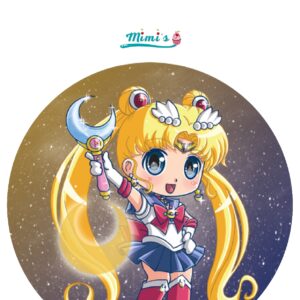 SAILOR MOON. Elegancia Lunar: Obleas Comestibles que Transforman tus Postres en Aventuras Místicas