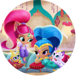 Shimmer y Shine: Genios Amigas en Obleas Comestibles