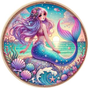 Oblea Comestible compatible con Sirena, Sirenas