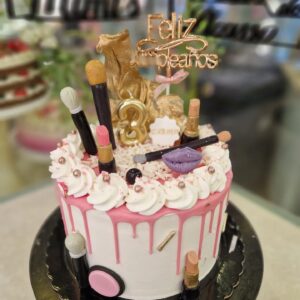 Tarta Cumpleaños Maquillaje Make Up