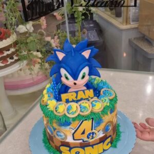 Tarta de Cumpleaños de Sonic: Velocidad Supersónica