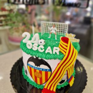 Tarta Cumpleaños del Valencia CF: Pasión Blanquinegra