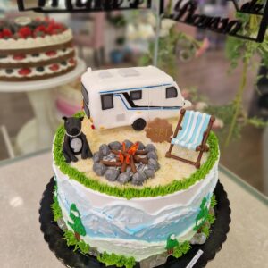 Tarta de Cumpleaños Caravana