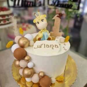 Tarta Cumpleaños Jirafa Bebé