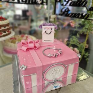 Tarta Cuadrada Caja Bolsa Pandora