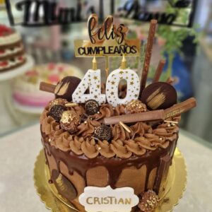 Tarta Cumpleaños Chocolate Oreo Kit Kat Ferrero
