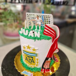 Tarta Cumpleaños con Alma de Campeón y Corazón: Estudiantes de la Plata, AFA