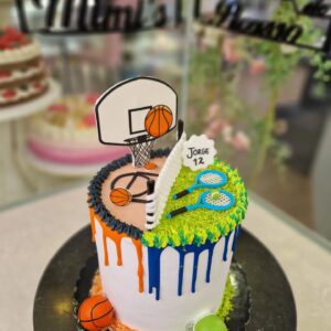 Tarta Cumpleaños Tenis y Baloncesto