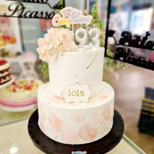 Tarta Cumpleaños Boda Vintage Flores Rosas