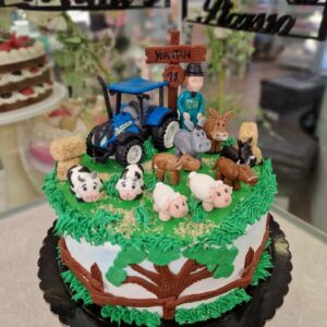Tarta Cumpleaños Granja Tractor